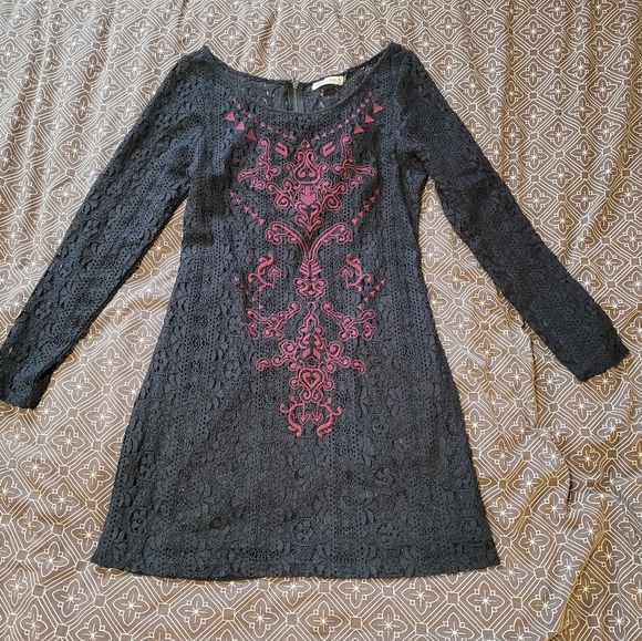 NWOT Gentle Fawn Lace Mini Dress Embroidered Medium - Picture 6 of 6